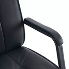 Chaise de salle d'attente en cuir véritable pleine fleur avec piètement luge