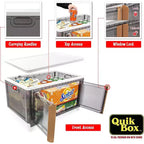 dbest products Quik Box - Bacs de rangement empilables de 72 litres avec portes, conteneur pliable et organisateur parfait pour n'importe quelle maison