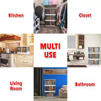 dbest products Quik Box - Bacs de rangement empilables de 72 litres avec portes, conteneur pliable et organisateur parfait pour n'importe quelle maison