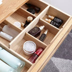 GDFStudio Taylor Tables de toilette compactes en bois massif de 23,62 po de largeur avec tiroir divisé