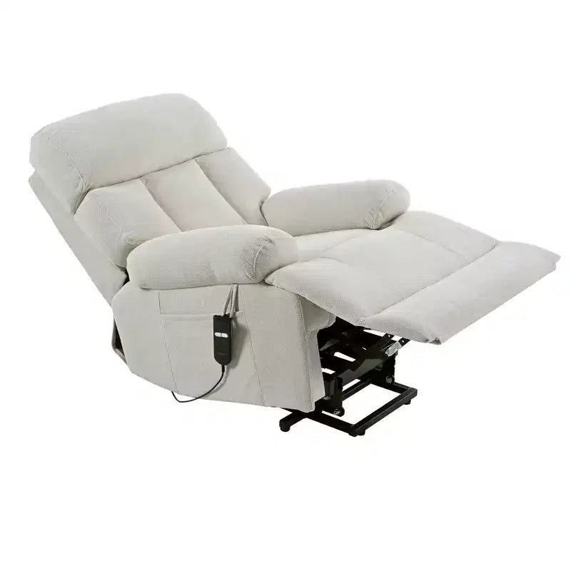 Fauteuil inclinable électrique surdimensionné, Fauteuil inclinable réglable pour personnes âgées, Fauteuil inclinable avec télécommande et poche latérale - ModernLuxe