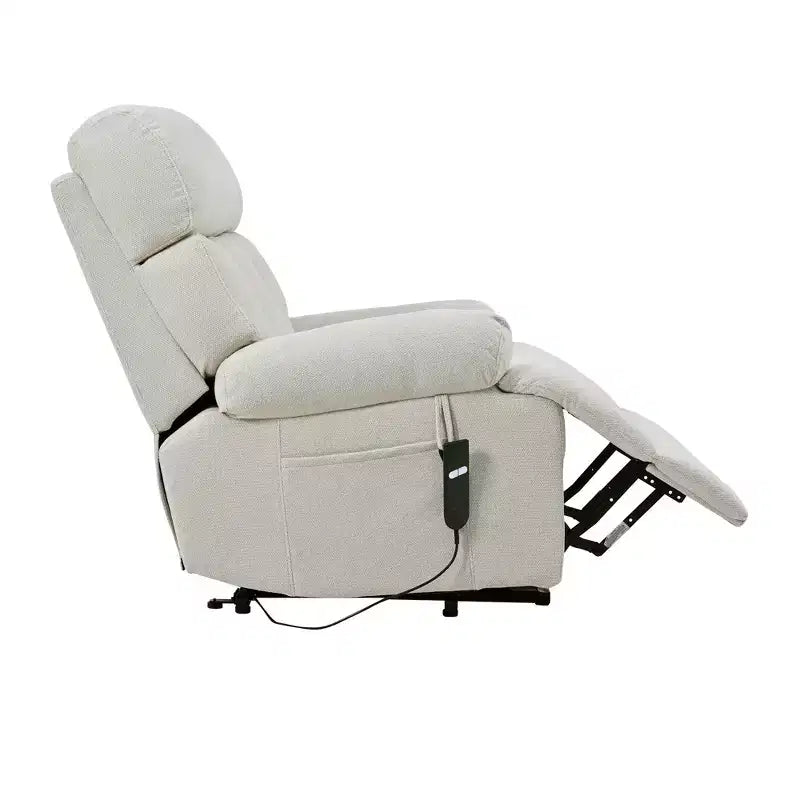 Fauteuil inclinable électrique surdimensionné, Fauteuil inclinable réglable pour personnes âgées, Fauteuil inclinable avec télécommande et poche latérale - ModernLuxe
