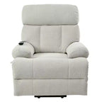 Fauteuil inclinable électrique surdimensionné, Fauteuil inclinable réglable pour personnes âgées, Fauteuil inclinable avec télécommande et poche latérale - ModernLuxe