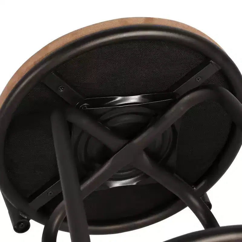 Tabourets de bar VECELO réglables en hauteur (lot de 2), tabourets de comptoir pivotants 24/29 po avec siège rembourré, chaises de bistrot/pub en acier
