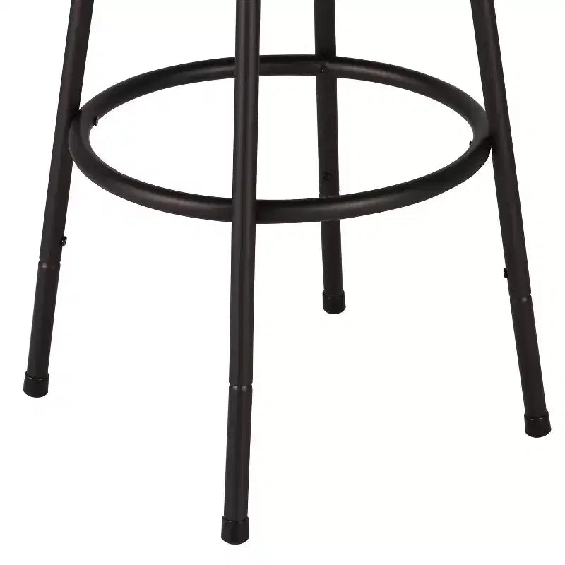 Tabourets de bar VECELO réglables en hauteur (lot de 2), tabourets de comptoir pivotants 24/29 po avec siège rembourré, chaises de bistrot/pub en acier