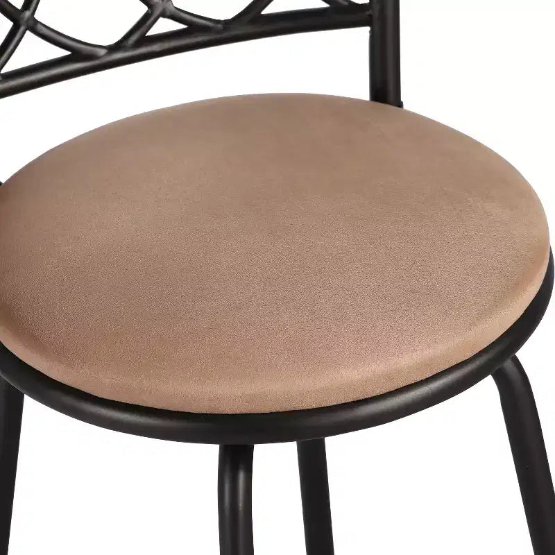 Tabourets de bar VECELO réglables en hauteur (lot de 2), tabourets de comptoir pivotants 24/29 po avec siège rembourré, chaises de bistrot/pub en acier