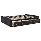 Lit Plateforme Queen Size en Bois, Cadre de Lit avec 6 Tiroirs - ModernLuxe