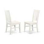Chaise de salle à manger HomeStock Renaissance Rhapsody en bois avec dossier à lattes