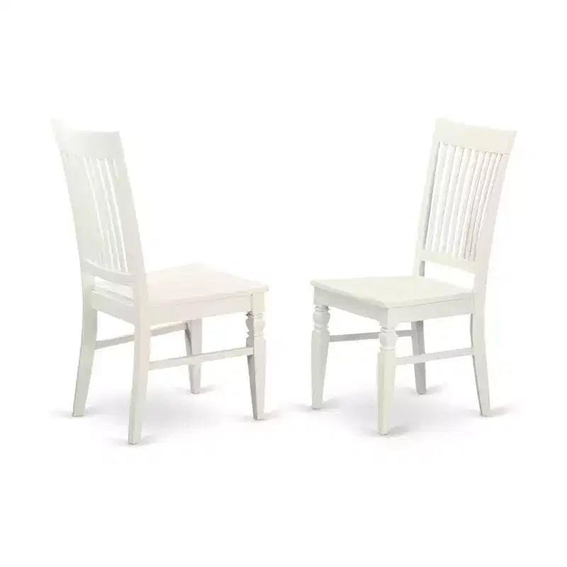 Chaise de salle à manger HomeStock Renaissance Rhapsody en bois avec dossier à lattes