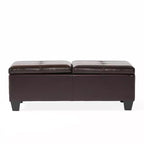 Christopher Knight Home Camilla Contemporary Faux Leather Dual Lift Storage Ottoman
