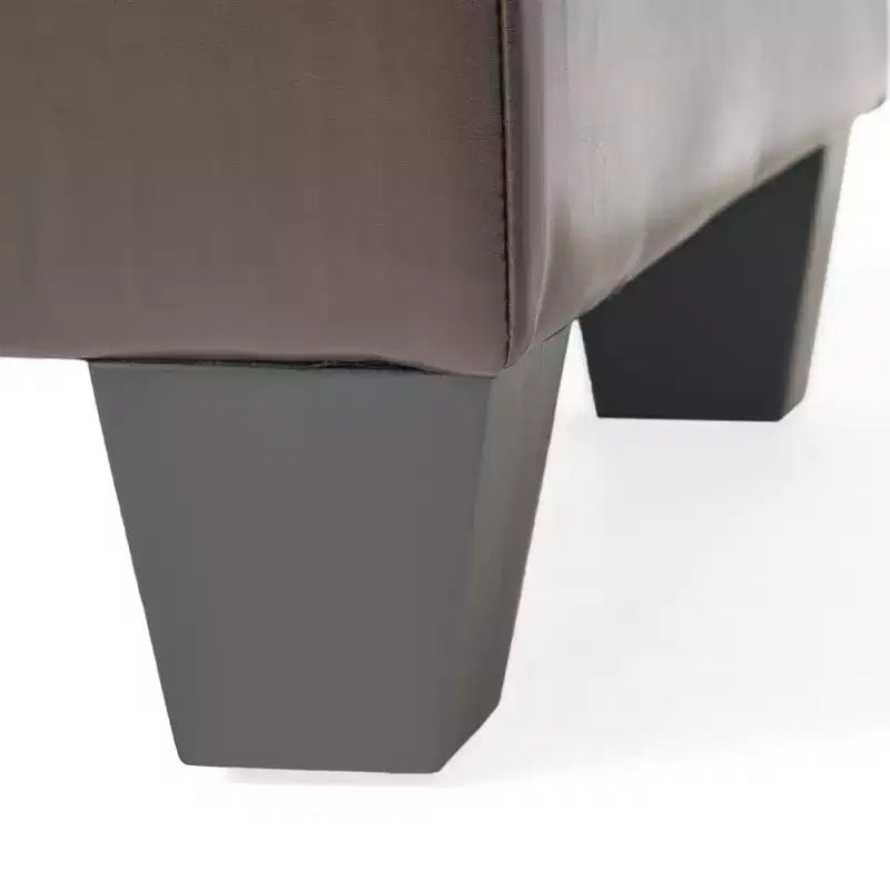 Christopher Knight Home Camilla Ottoman de rangement double en similicuir contemporain