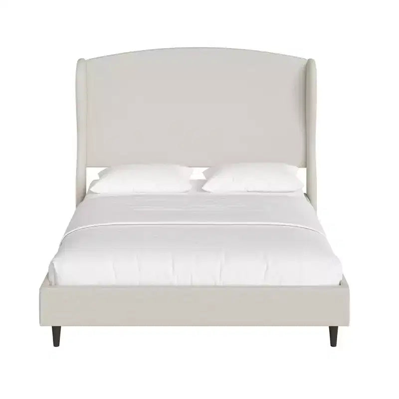 RealRooms Valencia Wingback Platform Bed Frame