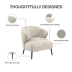 Fauteuil d'appoint rembourré DHP Alice