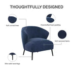 Fauteuil d'appoint rembourré DHP Alice