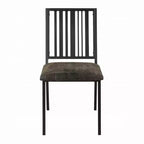 Lot de 2 chaises d'appoint Simplement Détente en similicuir et métal noires