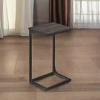 LEDREM TV Trays Lot de 2 tables d'appoint en C pour canapé Lot de 2 tables d'appoint en C qui se glissent sous le canapé