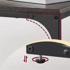 LEDREM TV Trays Lot de 2 tables d'appoint en C pour canapé Lot de 2 tables d'appoint en C qui se glissent sous le canapé