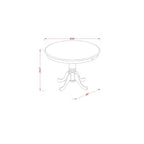 Ensemble Table et Chaises de Salle à Manger HomeStock Pour 2 Table de Cuisine sur Pied Central