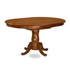 Table de salle à manger ovale Portna avec rallonge et chaises, style formel 18