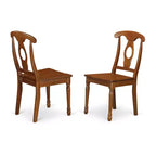 Table de salle à manger ovale Portna avec rallonge et chaises, style formel 18