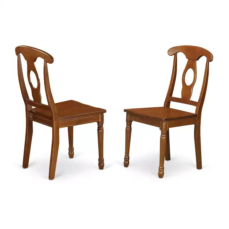 Table de salle à manger ovale Portna avec rallonge et chaises, style formel 18