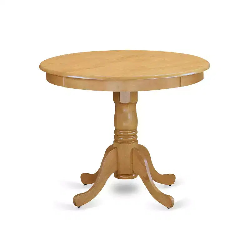 Ensemble de salle à manger rond 5 pièces chêne HomeStock Anno