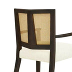 Chaises de salle à manger capitonnées en bois d'hévéa Hana de Christopher Knight Home avec sangles en rotin (lot de 2)