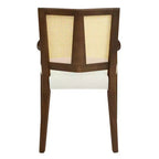 Chaises de salle à manger capitonnées en bois d'hévéa Hana de Christopher Knight Home avec sangles en rotin (lot de 2)