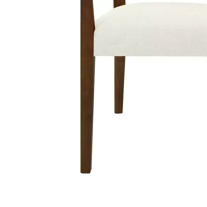 Chaises de salle à manger capitonnées en bois d'hévéa Hana de Christopher Knight Home avec sangles en rotin (lot de 2)
