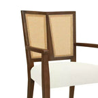Chaises de salle à manger capitonnées en bois d'hévéa Hana de Christopher Knight Home avec sangles en rotin (lot de 2)