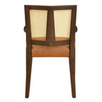 Chaises de salle à manger capitonnées en bois d'hévéa Hana de Christopher Knight Home avec sangles en rotin (lot de 2)