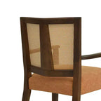 Chaises de salle à manger capitonnées en bois d'hévéa Hana de Christopher Knight Home avec sangles en rotin (lot de 2)