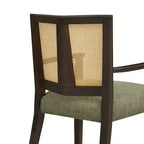 Chaises de salle à manger capitonnées en bois d'hévéa Hana de Christopher Knight Home avec sangles en rotin (lot de 2)