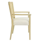 Chaises de salle à manger capitonnées en bois d'hévéa Hana de Christopher Knight Home avec sangles en rotin (lot de 2)