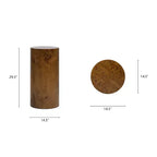 Table d'appoint pilier d'appoint Jennifer Taylor Home Nebula 29.5 en ronce de noyer marron moyen