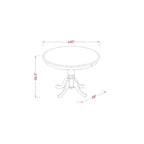 Table ronde à hauteur de comptoir HomeStock