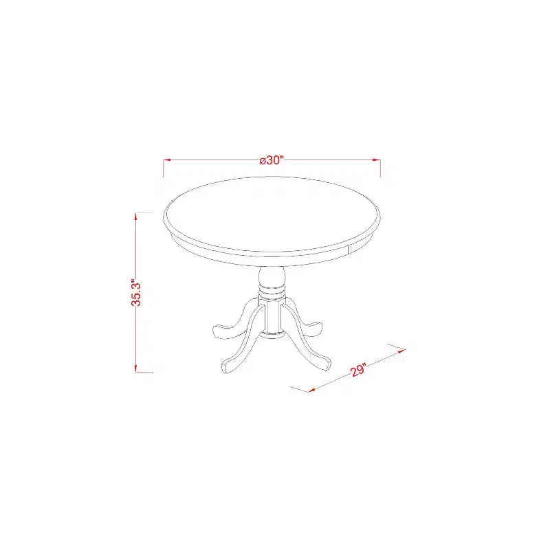 Table ronde à hauteur de comptoir HomeStock