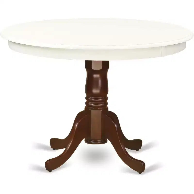 Table ronde HomeStock de 42 po de diamètre, Noir/Cerisier