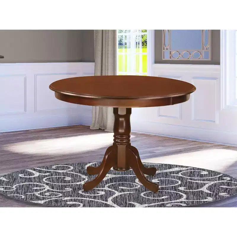 Table ronde HomeStock de 42 po de diamètre, Noir/Cerisier