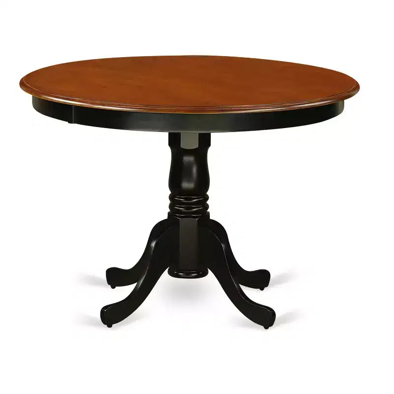 Table ronde HomeStock de 42 po de diamètre, Noir/Cerisier