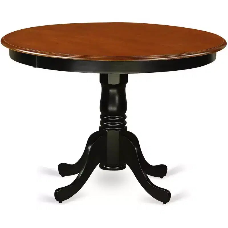Table ronde HomeStock de 42 po de diamètre, Noir/Cerisier
