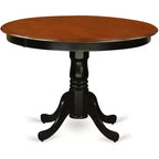Table ronde HomeStock de 42 po de diamètre, Noir/Cerisier