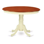 Table ronde HomeStock de 42 po de diamètre, Noir/Cerisier