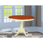 Table ronde HomeStock de 42 po de diamètre, Noir/Cerisier