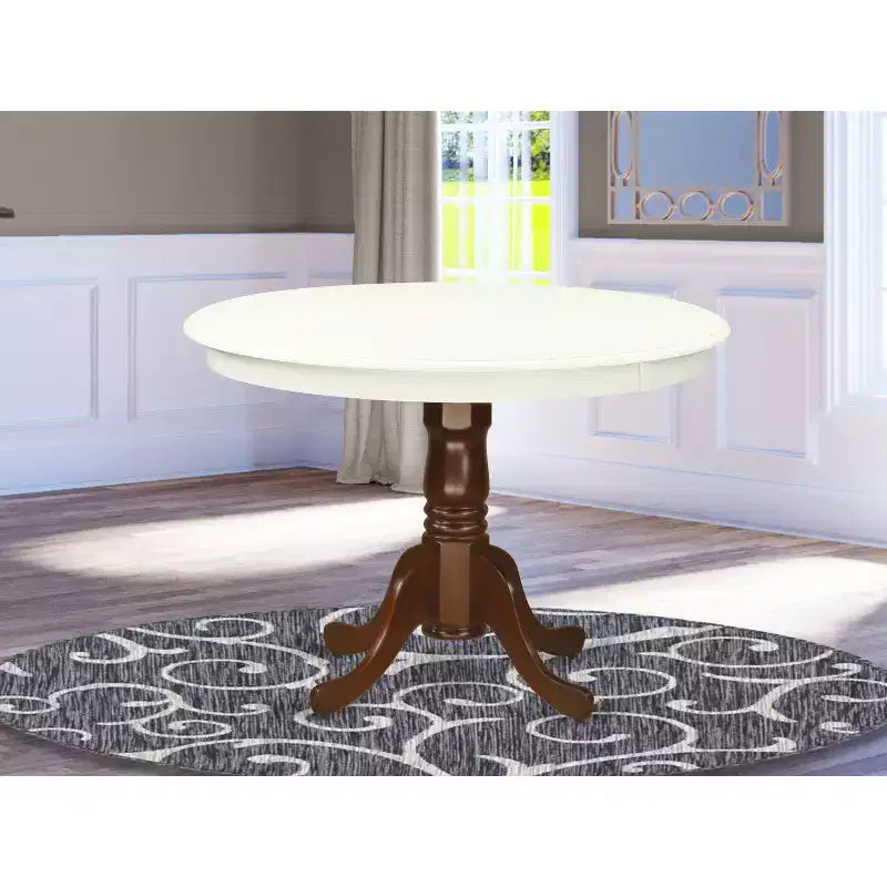 Table ronde HomeStock de 42 po de diamètre, Noir/Cerisier