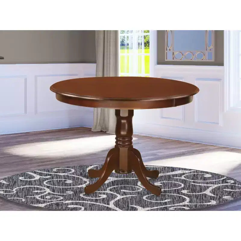 Table ronde HomeStock de 42 po de diamètre, Noir/Cerisier