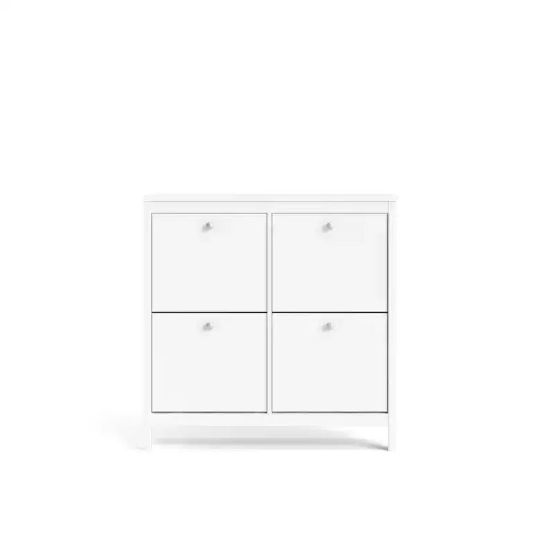 Meuble à chaussures HomeStock 4 tiroirs, blanc
