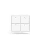 Meuble à chaussures HomeStock 4 tiroirs, blanc