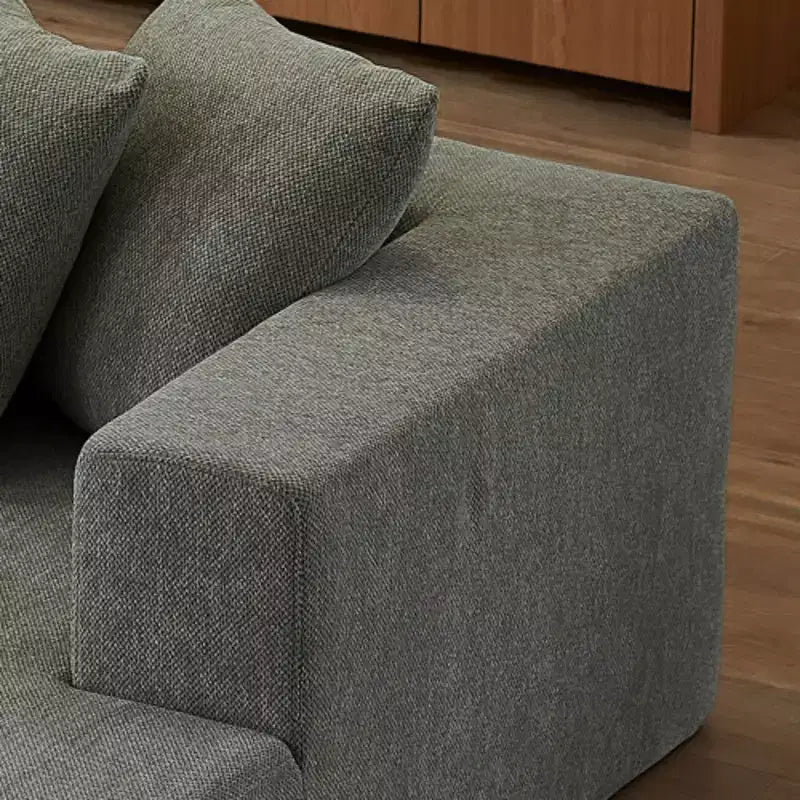 Canapé Chenille Nuage : Sectionnel en U, Luxe Minimaliste