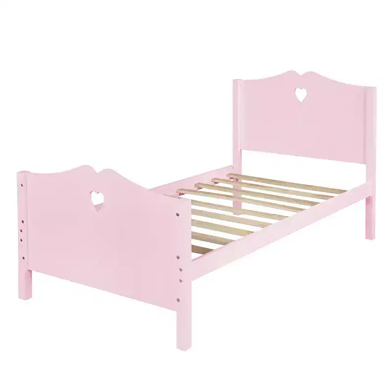 Lit plateforme double en bois avec tête et pied de lit Whisen Morden Design